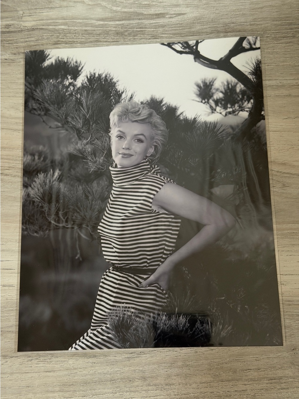 Marilyn Monroe 1950s 8x10 black and white photo